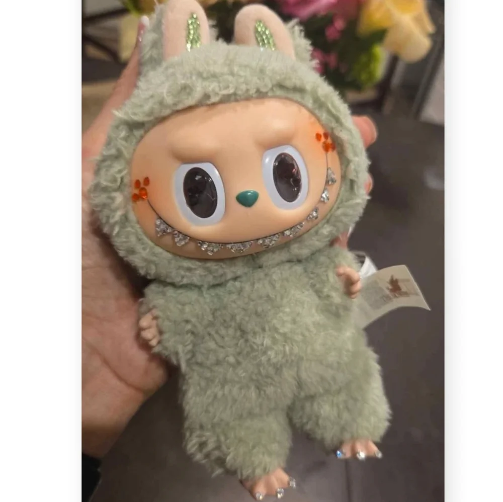 POP MART Labubu Green Grape Swarvorski Bedazzled Plush Monster 100% Authentic‎